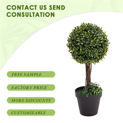 आउटडोर उद्यान सजावट के लिए कृत्रिम Topiary पेड़